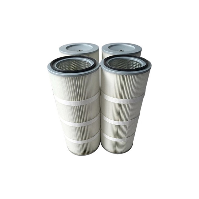 Pleated cartridge filter dust collector