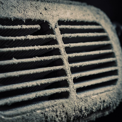 a dirty Car cabin filter